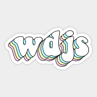 what does jesus say (light) Sticker